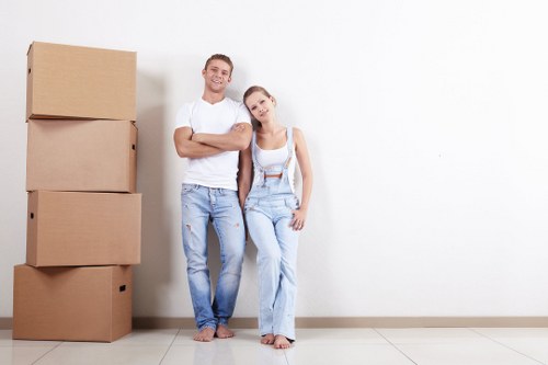 Professional team handling a home move in Chiswick