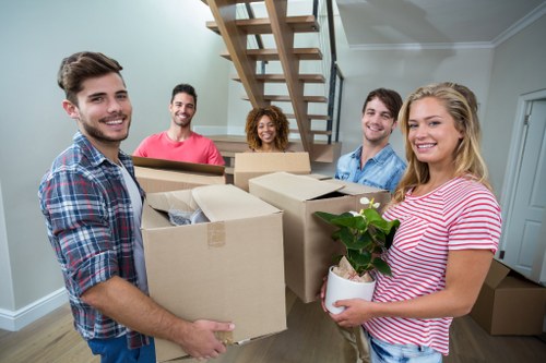 Professional packing supplies and organised moving boxes for a Chiswick home