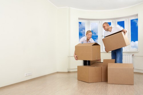 Packing and loading support for furniture removals in a Chiswick home